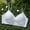 Sky Blue, variant on Women's Bra V‑Neck Wireless Padded Bralette with Sparkle Adjustable Thin Straps Natural Lift and Anti‑Sagging Support Breathable Stretchy Fabric