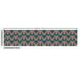 thumbnail image 3 of Abstract Fabric by the Yard, Simplistic Triangular Shapes Geometric Modern Style Ornaments, Decorative Upholstery Fabric for Chairs & Home Accents, Dark Teal and Salmon by Ambesonne, 3 of 5