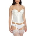 thumbnail image 1 of Carnival Womens Backless Satin Longline Bra, 1 of 2