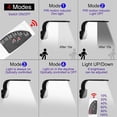 thumbnail image 4 of 30 LED Solar Light Landscape Garden Outdoor Motion Sensor Wall Lamp with Remote Control - Black, 4 of 5