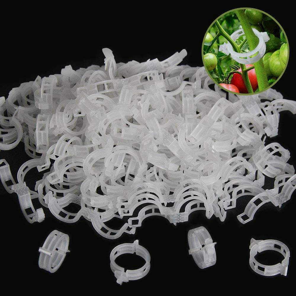 50 PCS Plastic Garden Plant Support Clips, Tomato Clips, Plant Ties ...