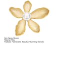 thumbnail image 7 of Xinyolin Five Petal Flower Brooch Fashionable Vintage Beautiful Charming Delicate Elegant Brooch Women Accessories, 7 of 7