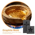thumbnail image 3 of unbranded 2Ud Inglete Cruz De Grafito Para Fundición De Metales Con Acabado Interior Preciso, 3 of 8
