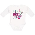 thumbnail image 3 of Inktastic I Rock with Guitar Microphone and Music Notes Boys or Girls Long Sleeve Baby Bodysuit, 3 of 5