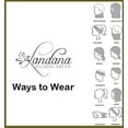 thumbnail image 4 of Landana Headscarves Cotton Face Mask Bandana Tube Scarf Made in America Solid Neck Gaiter 90% Cotton, 10% Spandex- Neon Pink, 4 of 6