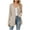 Khaki, variant on Women's 2024 Fashion Casual Open Front Long Sleeve Knit Cardigans Sweaters Outerwear Coats with Pockets