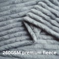 thumbnail image 5 of Throw Size Blankets for Beds, Soft Lightweight Fleece Fuzzy Throw Blanket for Couch, Silver Gray Blankets and Throws for Women Girls, 40" x 60", 5 of 7