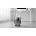 thumbnail image 2 of Mesh Trash Can Wire Waste Basket 9 Inch Black Round Garbage Bin Small Bathroom Office Kitchen 4 Pack, 2 of 6