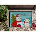 thumbnail image 3 of Carolines Treasures BB1842MAT Snowman avec Yellow Labrador Tapis Intérieur & Extérieur - 18 x 27 Po., 3 of 3