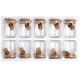 thumbnail image 1 of Coofit Bouteille à Souhaits Vide Transparente: 10 Pcs Mini Bouteille en Verre avec Couvercle en Liège, 1 of 8