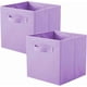 thumbnail image 1 of Pack of 2 Foldable Fabric Storage Cubes for Use in Cube Shape, Light Purple, 1 of 4