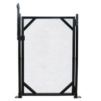 WaterWarden 4' x 30" Pool Safety Gate, Self-Closing, UL Certified to ASTM F2286 Safety Standard, Black