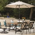 thumbnail image 6 of Four Seasons Courtyard Aluminum Eastport Slat Top Patio Dining Table, 6 of 10