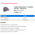 thumbnail image 2 of Throttle Position Sensor - Compatible with 2001 - 2005 Kia Rio - Beck Arnley, 2 of 2