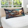 thumbnail image 4 of Pilot Sloth Body Pillow Cover with Zipper, Soft and Cozy Fuzzy Fleece Body Pillow Case Cover 21 x 54 in, Plush Long Body Pillow Pillowcase for Fall and Winter Home Decor Gifts, 4 of 6