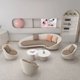 thumbnail image 5 of Fabric Living Room Sofas Modern Sectional Luxury Living Room Sofas Bed Wooden Lazy Confort Recliner Nordic House Stuff Sala Sofa My Lux Decor Round, 5 of 17