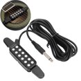 thumbnail image 4 of 2024 Guitar Pickup 12 Sound Holes Volume Amplifier Instrument Accessory for Acoustic Black, 4 of 5