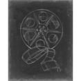 thumbnail image 3 of Harper, Ethan 15x18 Black Modern Framed Museum Art Print Titled - Film and Reel Blueprint I, 3 of 5