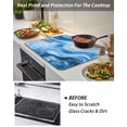 thumbnail image 4 of Stove Top Covers for Electric Stove 28.5x20.5 Inches, Blue Yellow Marble Heat Insulation Fireproof Glass Cooktop Protector, Ombre Modern Abstract Art Countertop Stovetop Cover for Kitchen, 4 of 8