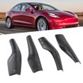 thumbnail image 4 of Headlamp Switch Trim, Switch Switch Trim Steering Wheel  Paddle Decor, Carbon Fiber For  Model 3 2017-2020 Car Body  Model Y 2017-2020, 4 of 8