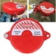 thumbnail image 5 of Dispositivo De Bloqueo De Válvula, Cerradura De Puerta De Seguridad Fácil Instalación Plástico ABS Rojo Ligero Para Varilla De Válvula De 64-127 Mm De Diámetro, 5 of 7