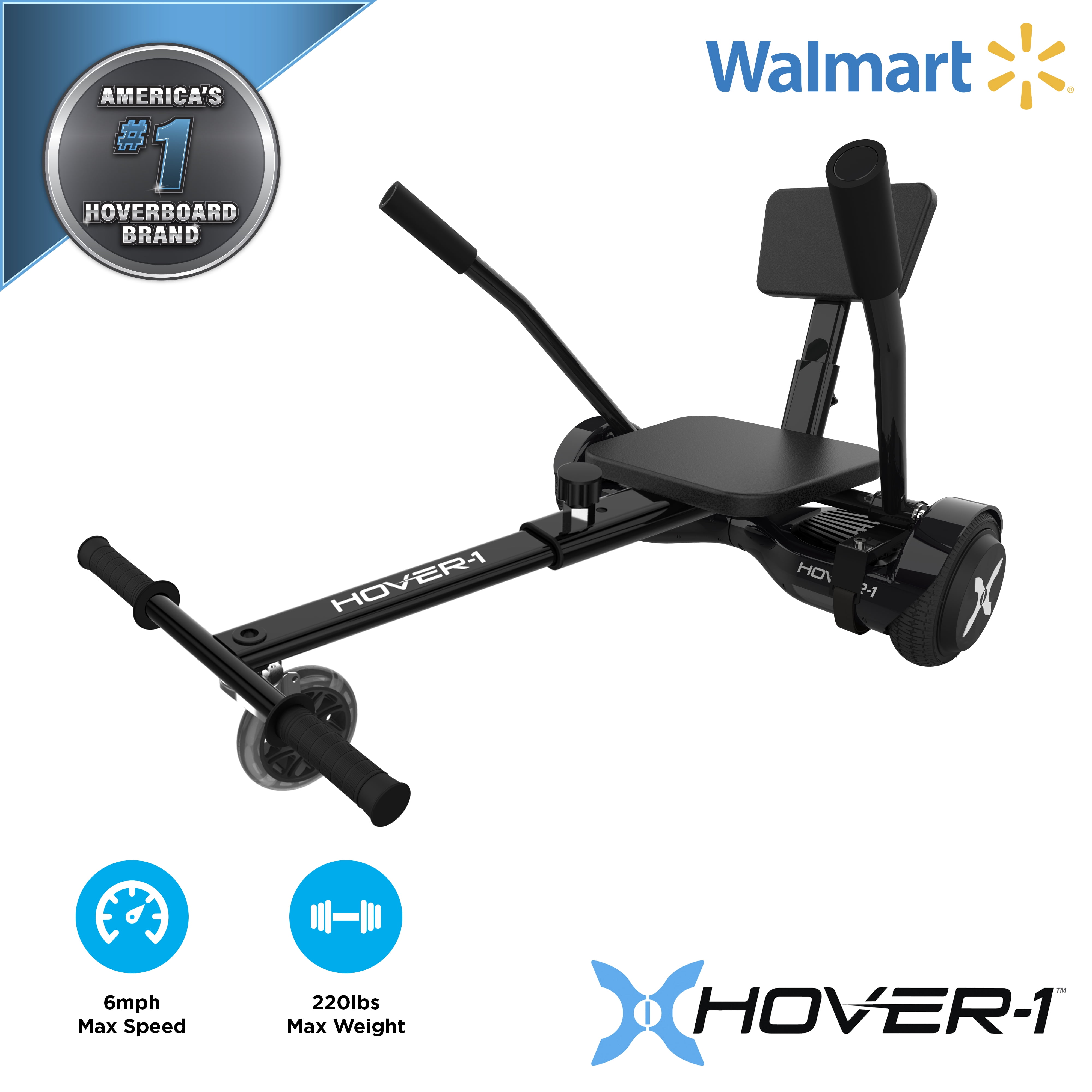 Hover1 AllStar & GoKart Combo w/ 6.5 Tires, Easily Attaches To Most