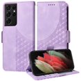 thumbnail image 2 of Funda GANGXUN para Samsung Galaxy S21 Ultra con diseño acolchado elegante, cuero PU, protección total y ajuste preciso, 2 of 5