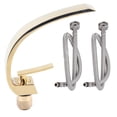 thumbnail image 2 of Undercounter Basin Water Faucet G1/2 Curve Design Single Hole Basin Cold and Hot Mixer Tap Bathroom Accessory, 2 of 8