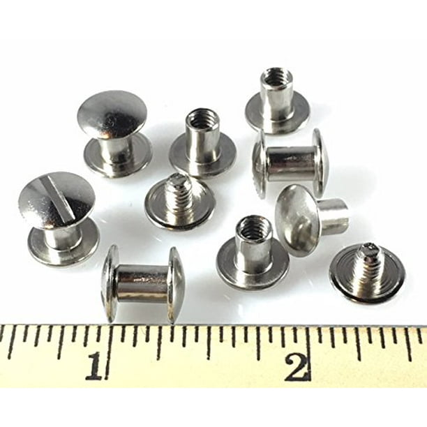 Chicago Screws 1/4" Plain 25 Pcs Np Silver