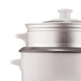 thumbnail image 2 of Brentwood TS-600S 5-Cup Rice Cooker with Steamer, White Electric Cookware for Perfect Rice & Steamed Vegetables, 2 of 9