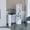 White, variant on Office Desks, Writing Desk With Bookcase and Cabinet, White, White Home Office Desks,Particle Board Wooden Office Desks, Furniture Office Desks & Work Surfaces Writing Desk With Bookcase and Cabinet,