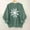 Green, variant on SYMOID Womens Green Snowflake Sweatshirt, Vintage Christmas Cotton Sweatshirt, Loose Fit Crew Neck Long Sleeve, Size S-XXL,Size M