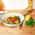 thumbnail image 4 of Beautiful 10-Inch Cast Enamel Fry Pan, White Icing by Drew Barrymore, 4 of 6