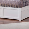 thumbnail image 3 of Madison Full Wood Platform Bed with Footboard and Storage Drawers in White, 3 of 8