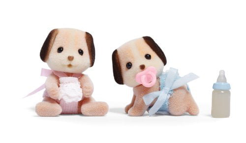 Calico Critters Sylvanian Families Beagle Puppy Twin Puppies Brand New 