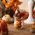 thumbnail image 6 of Tepsmf Halloween Pumpkin Glass Jar Candy Storage Container with Lid Small Gift Treat Holder Holiday Decor Prop, 6 of 7