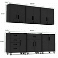 thumbnail image 4 of IKIMI 6-Piece Heavy Duty Garage Cabinet System with Workbench, Lockable Steel Storage Cabinets, Modular Tool Storage Organizer for Garage & Workshop , Black, 4 of 9