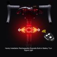 thumbnail image 1 of Turn Signal Light Handy Installation Rechargeable Lamp Flasher Built-in Battery LED Remote Control Cycling Lamp Warning Lamps Bike Taillight, 1 of 7