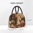 thumbnail image 3 of Haiem Countryside Fruit White Horse Printed Lunch Bag Women, Lunch Box Lunch Bag for Women, Small Leakproof Cute Lunch Tote Large Capacity Reusable Insulated Cooler Lunch Container, 3 of 6