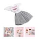 thumbnail image 4 of 2xAdorable Mini Niña De 12 Pulgadas Traje Ropa Para Muñeca 1/6 Prendas A Juego Vestir Estilo 3 2 piezas, 4 of 9