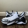 thumbnail image 2 of Adi-das Impact FLX x Patrick Mahomes White Silver Metallic Shoes - Size 8, 2 of 6