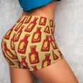 thumbnail image 2 of Sikiie Hot Chili Print Workout Shorts Women Scrunch Butt Gym Shorts Seamless High Waist Tummy Control Yoga Biker Athletic Shorts, 2 of 5