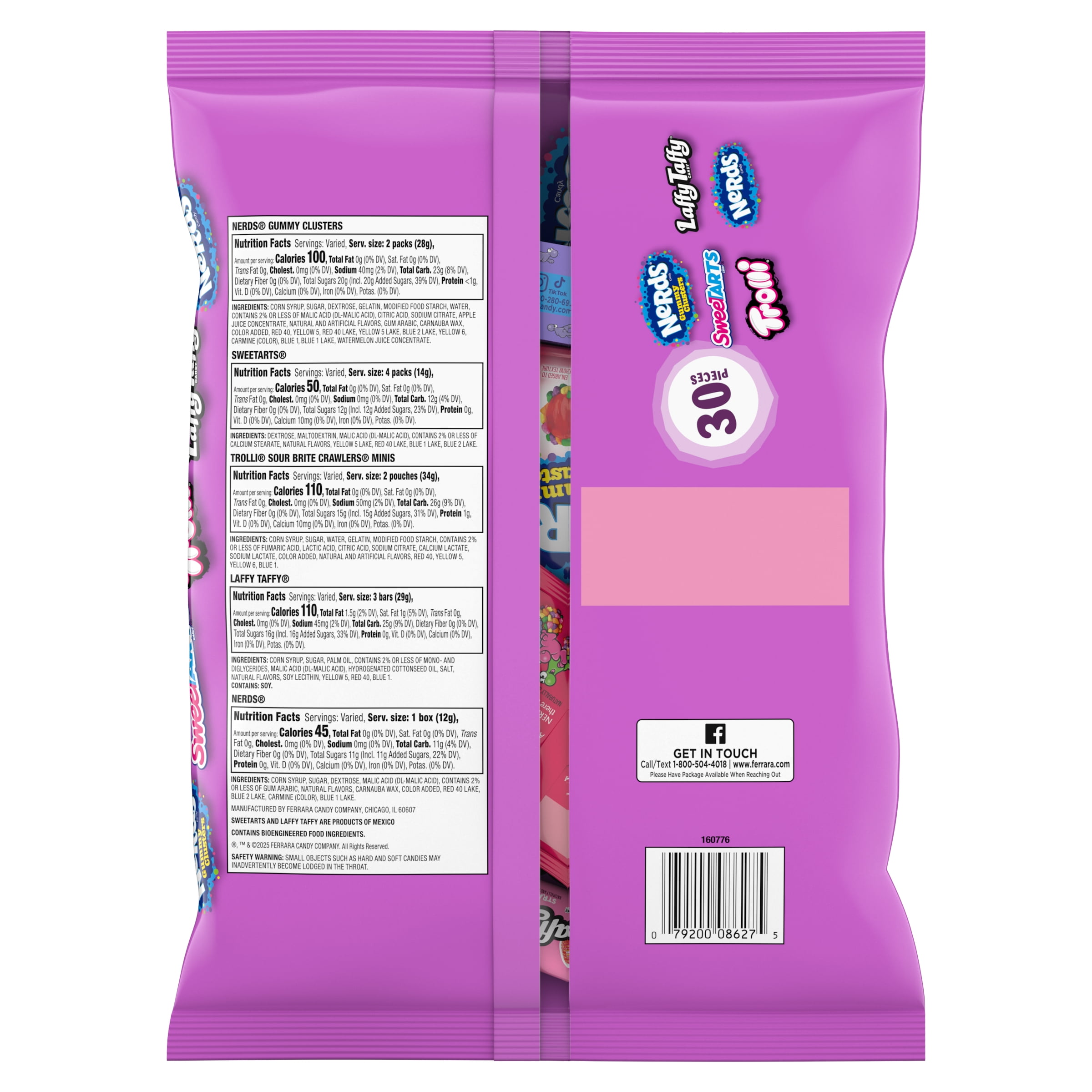 甘辛うさぎ Halloween Core Winners Variety Bag, Trick-or-Treat Candy, NERDS