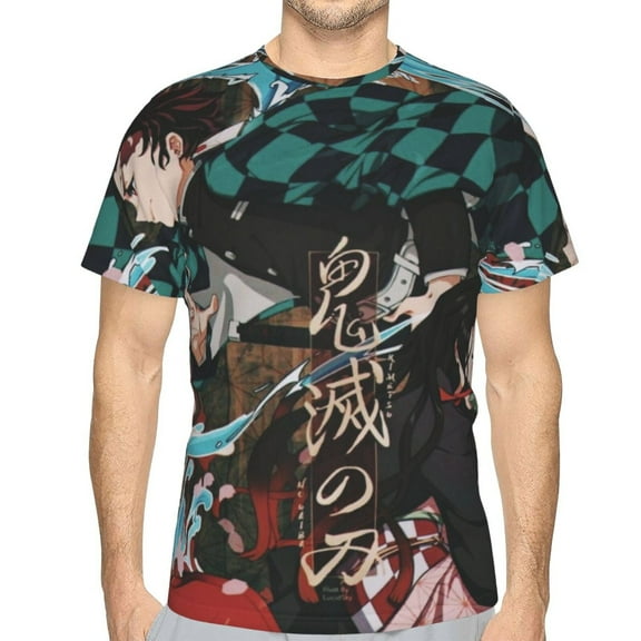 Demon Slayer: Kimetsu No Yaiba Unisex 3d Pattern Printed Short Sleeve T-Shirts Casual Graphics Tees Small