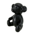 thumbnail image 2 of Zeckos Glossy Black Ceramic Teddy Bear Figurine For Childs Room 6 inch, 2 of 3