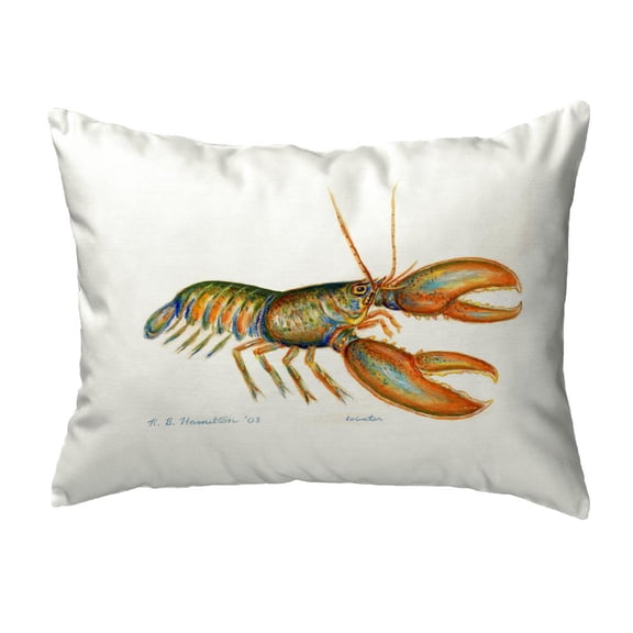 Lobster Indoor/Outdoor Lumbar Pillow