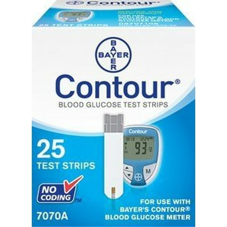 Contour Test Strips 25 ct - Bayer Diabetes 7070