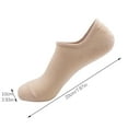 thumbnail image 3 of HUPOM 1 Pair Socks for Women Summer Clearance Fashion No-Show Non-Slip Casual Socks Khaki, 3 of 3