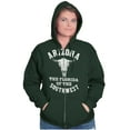 thumbnail image 4 of Arizona AZ Southwest Cow Skull Cool Zip Up Hoodie Men's Women's Brisco Brands 3X, 4 of 6