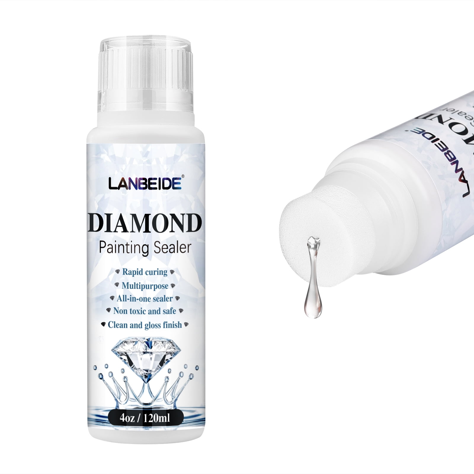 LANBEIDE 120ML Diamond Painting Sealer 5D Art Glue Permanent Hold Shine